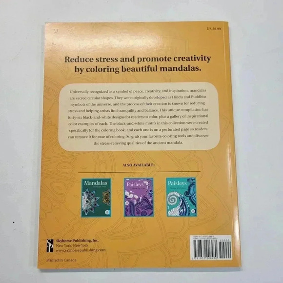 Mandalas Colorma and Words To Color By Coloring Books Casual Adult Athleisure - Picture 10 of 14